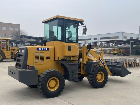 ফ্রন্ট এন্ড লোডার W120 2 টন অপারেটিং ওজন কৃষি জন্য quarry বালতি 0.6 m3 0.8 m3