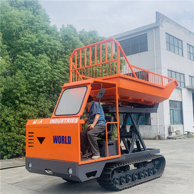 ফল পরিবহনের জন্য 4WD কৃষি ক্রলার ট্রাক্টর মিনি ডাম্পার