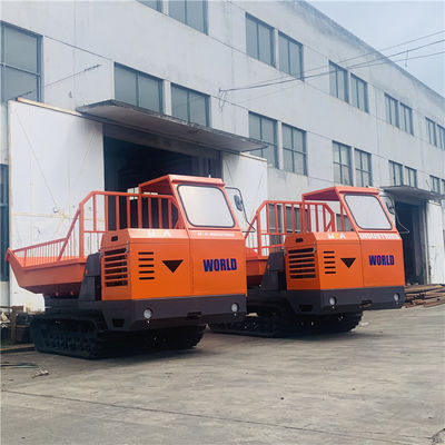 3 সিলিন্ডার ইঞ্জিন সহ 4x4 ক্রলার মিনি ডাম্পার উচ্চ উত্তোলনকারী ছোট ট্র্যাকড ডাম্পার