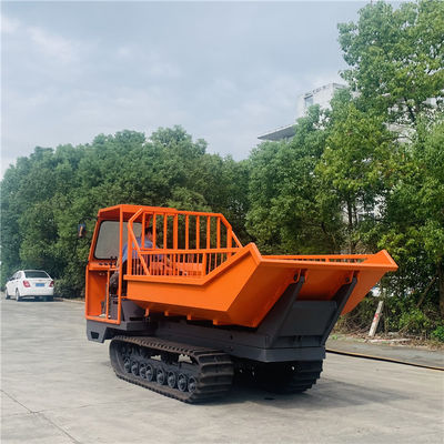 পাম অয়েল প্ল্যান্টেশনে 2800mm ক্রলার মিনি ট্র্যাক্টর মিনি ক্রলার ক্যারিয়ার