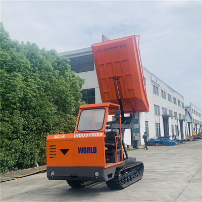 পাম অয়েল প্ল্যান্টেশনে 2800mm ক্রলার মিনি ট্র্যাক্টর মিনি ক্রলার ক্যারিয়ার
