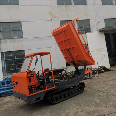পাম অয়েল ফল পরিবহনের জন্য 1600mm মিনি ক্রলার ট্রাক্টর ডাম্পার