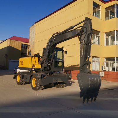 কামিন্স ইঞ্জিন সহ 2200rpm চাকাযুক্ত মিনি এক্সকাভেটর বাকেট হুইল এক্সকাভেটর