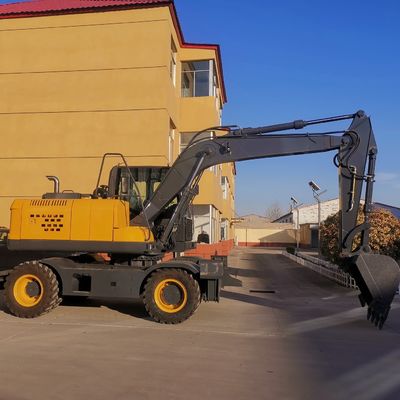 4WD মিনি ডিগার মেশিন 0.6m3 বালতি ছোট এক্সকাভেটর মেশিন