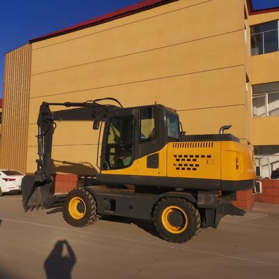 4WD মিনি ডিগার মেশিন 0.6m3 বালতি ছোট এক্সকাভেটর মেশিন