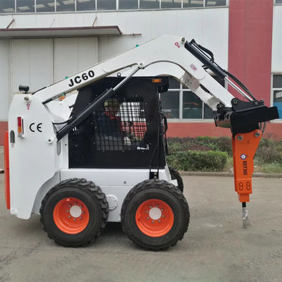 45kw ছোট স্কিড স্টিয়ার লোডার ফোর হুইল ড্রাইভ বালতি সহ স্বয়ংক্রিয়