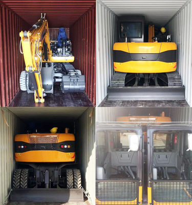 2200 Rpm ছোট চাকার এক্সকাভেটর দুই ইন ওয়ান পাওয়ার হুইল এক্সকাভেটর