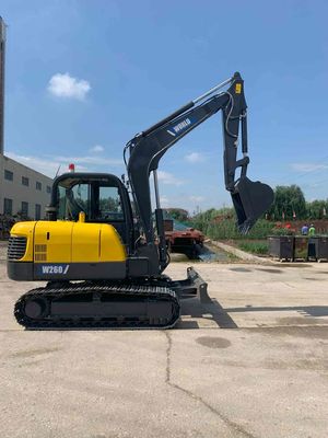 মিনি ক্রলার এক্সকাভেটর 5.8*2.0*2.1মি সর্বোচ্চ। Komatsu PC60 অনুরূপ ব্যাসার্ধ 6.1m খনন করা