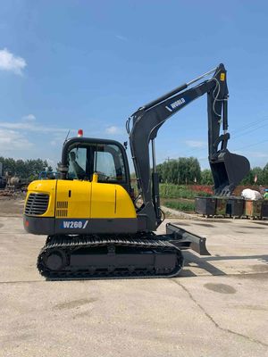 মিনি ক্রলার এক্সকাভেটর 5.8*2.0*2.1মি সর্বোচ্চ। Komatsu PC60 অনুরূপ ব্যাসার্ধ 6.1m খনন করা
