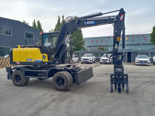 0.2-0.6cbm বাকেট হুইল ক্রলার লোডার 10-12rpm গ্র্যাপল ক্ল্যাম্প অরচার্ডস মিউনিসিপাল