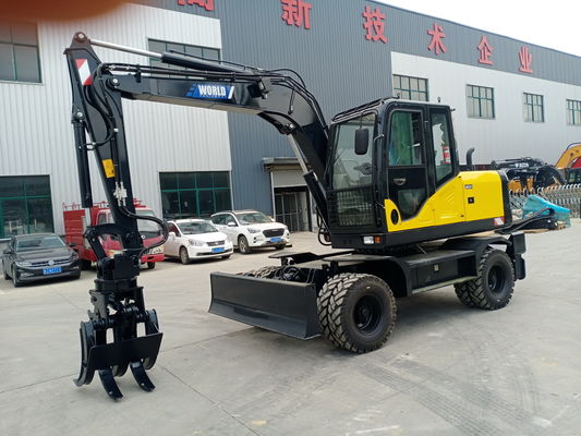 0.2-0.6cbm বাকেট হুইল ক্রলার লোডার 10-12rpm গ্র্যাপল ক্ল্যাম্প অরচার্ডস মিউনিসিপাল