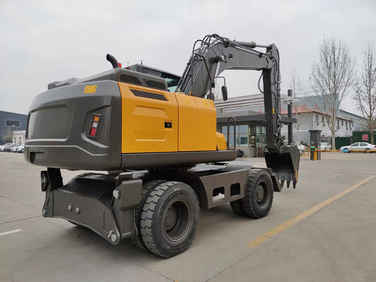 YUCHAI/YC4D125 মেশিন হুইল মিনি Digger সঙ্গে 4750MM সর্বোচ্চ. খনন গভীরতা