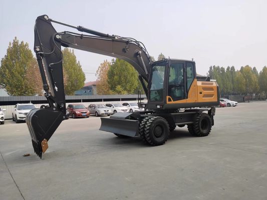 YUCHAI/YC4D125 মেশিন হুইল মিনি Digger সঙ্গে 4750MM সর্বোচ্চ. খনন গভীরতা