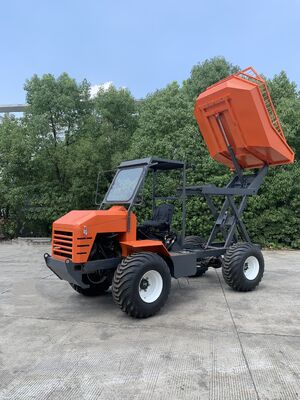 Slope Operation 35HP Palm Oil Tractor 10-16.5 Wide Flotation Tires 4WD for Hillside Plantations