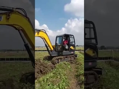 2200kw মিনি ক্রলার এক্সকাভেটর হলুদ রঙের মাইক্রো মিনি এক্সকাভেটর